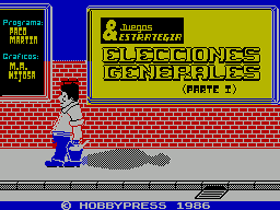 Elecciones Generales (1986)(Juegos & Estrategia)